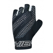 Chiba Fahrrad-Handschuhe Ergo (Dreidimensional geformte, flexible Innenhand) schwarz/weiss - 1 Paar